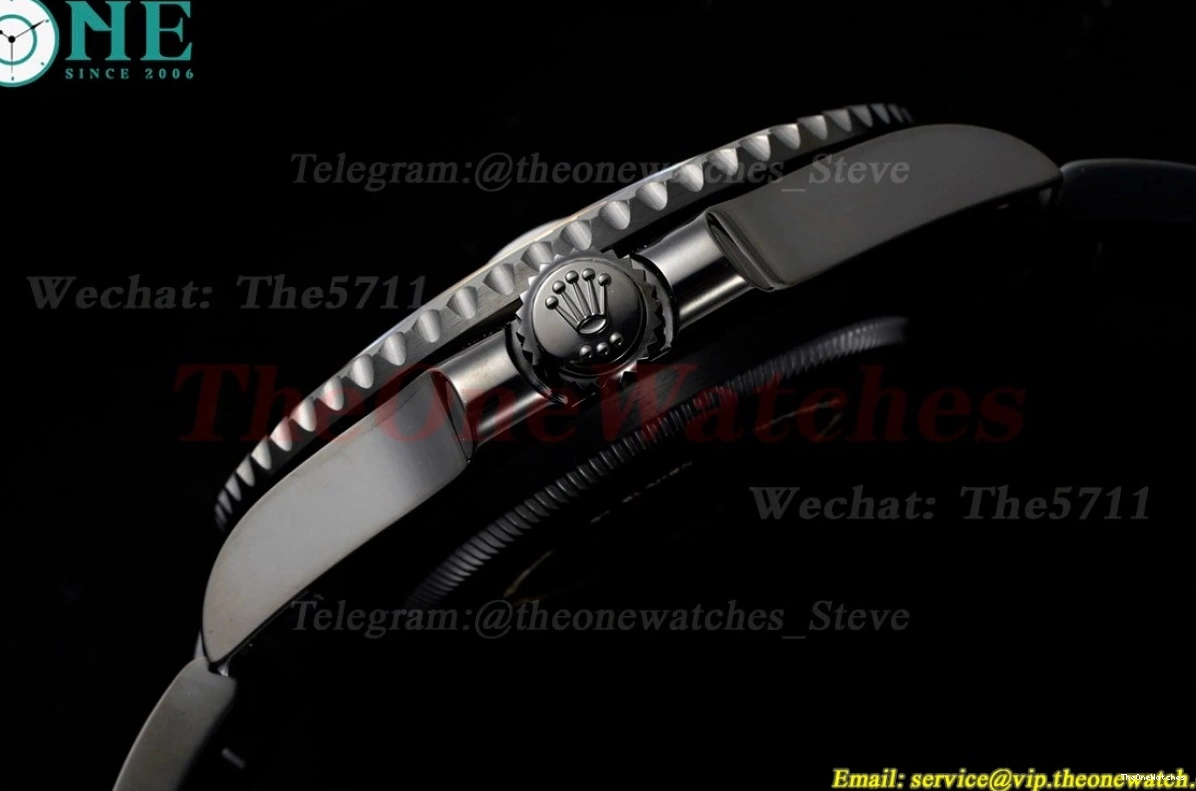 VS3135 SS DLC Green Blaken V6F Dot 40mm Submariner 0407